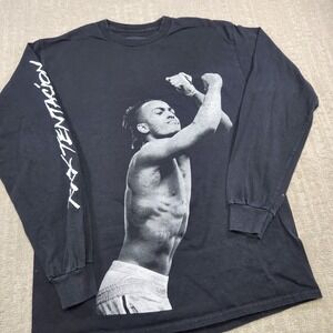 XXXTentacion Shirt Men Medium Tribute Black Double Side Rap Hip Hop Y2K Memorial